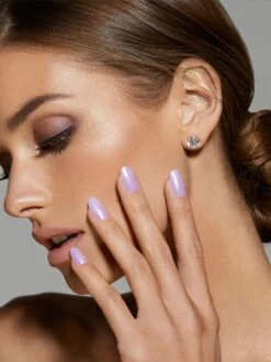 Cheap Nails Store 17 GLAZED LAVENDER ROUND