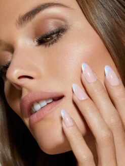 Cheap Nails Store 15 OPALESCENT FRENCH ALMOND